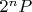 ${2^n}P$