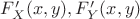 $F'_X(x,y),F'_Y(x,y)$