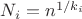 $N_i=n^{1/k_i}$