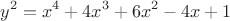 $$y^2 = x^4 + 4 x^3 + 6 x^2 - 4 x + 1$$