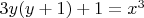 $3y(y+1)+1 = x^3$