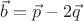 $\vec b = \vec p -2\vec q$