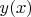 $ y(x) $