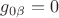 $g_{0 \beta} = 0$