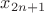 $x_{2n+1}$