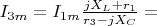 $I_{3m}=I_{1m}\frac {jX_L+r_1} {r_3-jX_C}=$