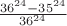$\frac{36^{24}-35^{24}}{36^{24}}$