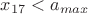$x_{17}<a_{max}$