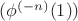 $НОК(\phi^{(-n)} (1))$