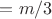 $=m/3$