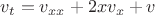 $v_t=v_{xx}+2xv_x+v$
