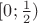 $[0;\frac{1}{2})$