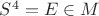 $S^4=E\in M$ $S^4=E\in M$