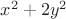$x^2+2y^2$