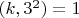 $(k,3^2)=1$