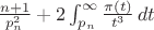 $\frac{n + 1}{p_n^2} + 2 \int_{p_n}^\infty \frac{\pi(t)}{t^3}\, dt$