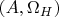 $(A, \Omega_{H})$