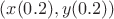 $(x(0.2),y(0.2))$