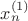 $x_n^{(1)}$