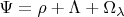 $\Psi=\rho+\Lambda+\Omega_\lambda$