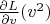 $\frac{\partial L}{\partial v}(v^2) $