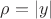$\rho = \left\lvert y\right\rvert$