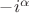 $-i^{\alpha}$ $-i^{\alpha}$