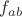 $f_{ab}$