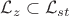 $\mathcal{L}_z\subset\mathcal{L}_{st}$