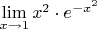 $\lim\limits_{x\to 1}x^2\cdot e^{-x^2}$