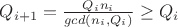 $Q_{i+1}=\frac{Q_in_i}{gcd(n_i,Q_i)}\ge Q_i$
