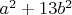 $a^2+13b^2$