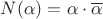 $N(\alpha)=\alpha \cdot \overline{\alpha}$