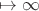 $\mapsto \infty$