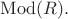 $\operatorname{Mod}(R).$