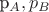 p_A,p_B
