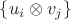 $\{u_i\otimes v_j\}$ $\{u_i\otimes v_j\}$