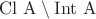 $\rm{Cl}\ A\setminus \rm{Int}\ A$