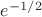 $e^{-1/2}$