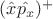 $(\hat{x}\hat{p_x})^+$