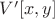 $V'[x,y]$