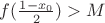 $f(\frac{1-x_0}{2})>M$