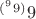 $^{({^9}} ^{9)} 9$