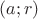 $(a;r)$