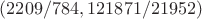 $(2209/784,121871/21952)$