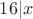 $16|x$