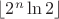 \lfloor 2^n \ln 2 \rfloor