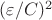 $(\varepsilon/C)^2$ $(\varepsilon/C)^2$