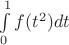 $\int\limits_{0}^{1}f(t^2)dt$
