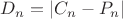$D_n=|C_n-P_n|$
